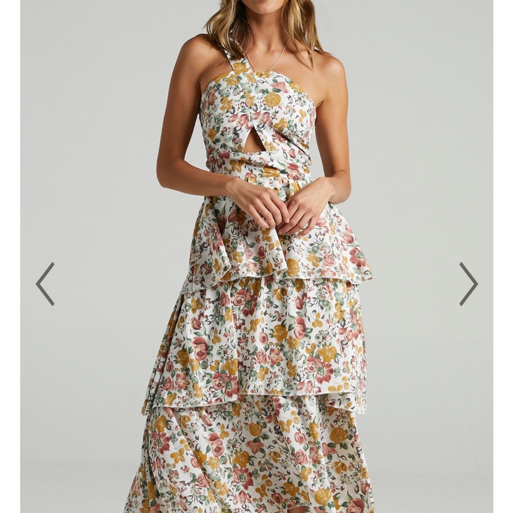 Showpo Caro Tiered Midi Dress